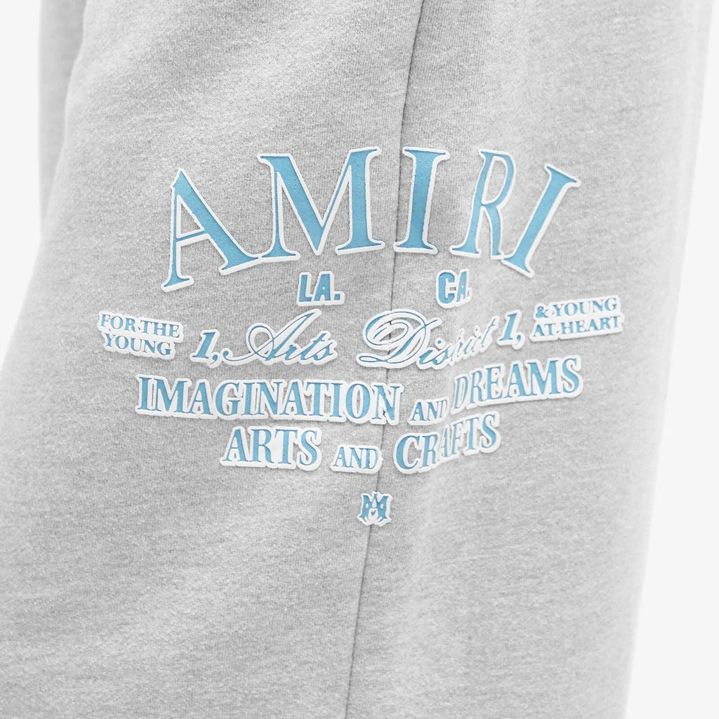 AMIRI ARTS DISTRICT BAGGY SWEATPANTS HEATHER GREY