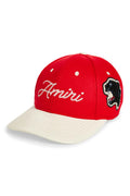 AMIRI PANTHER TWO TONE HAT RED BEIGE