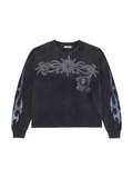 VALLEY BLING LONG SLEEVE T-SHIRT WASHED BLACK