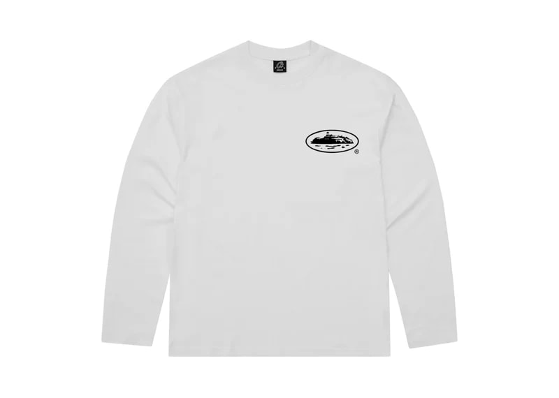 CORTEIZ OG ISLAND T SHIRT LONG SLEEVE WHITE
