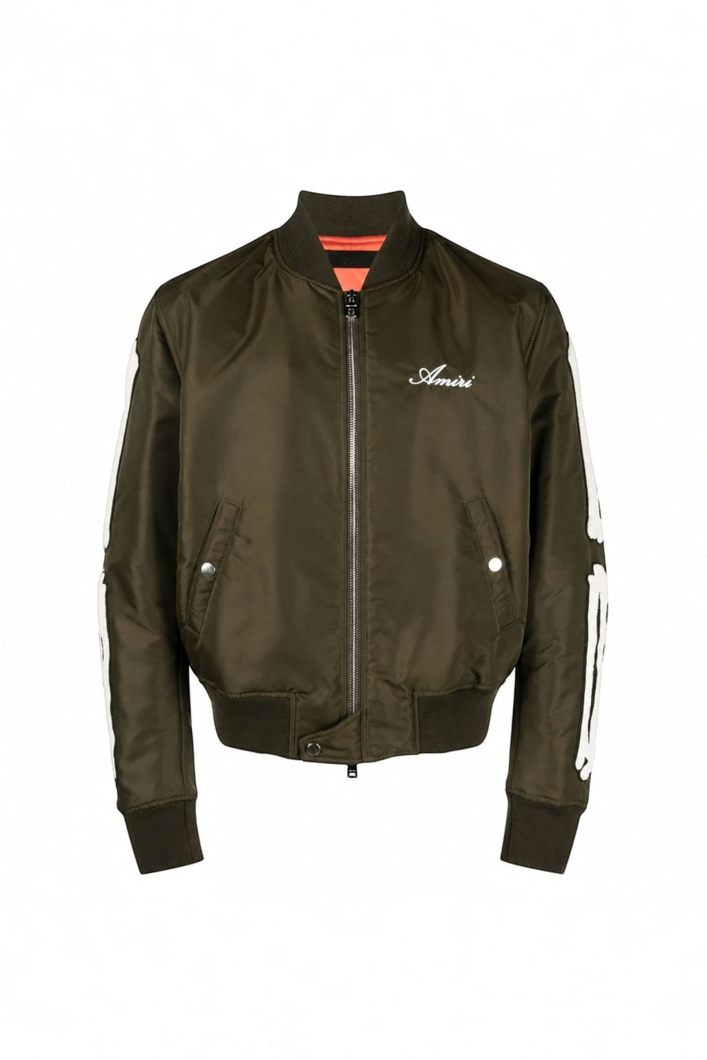 AMIRI BOMBER BONES JACKET OLIVE