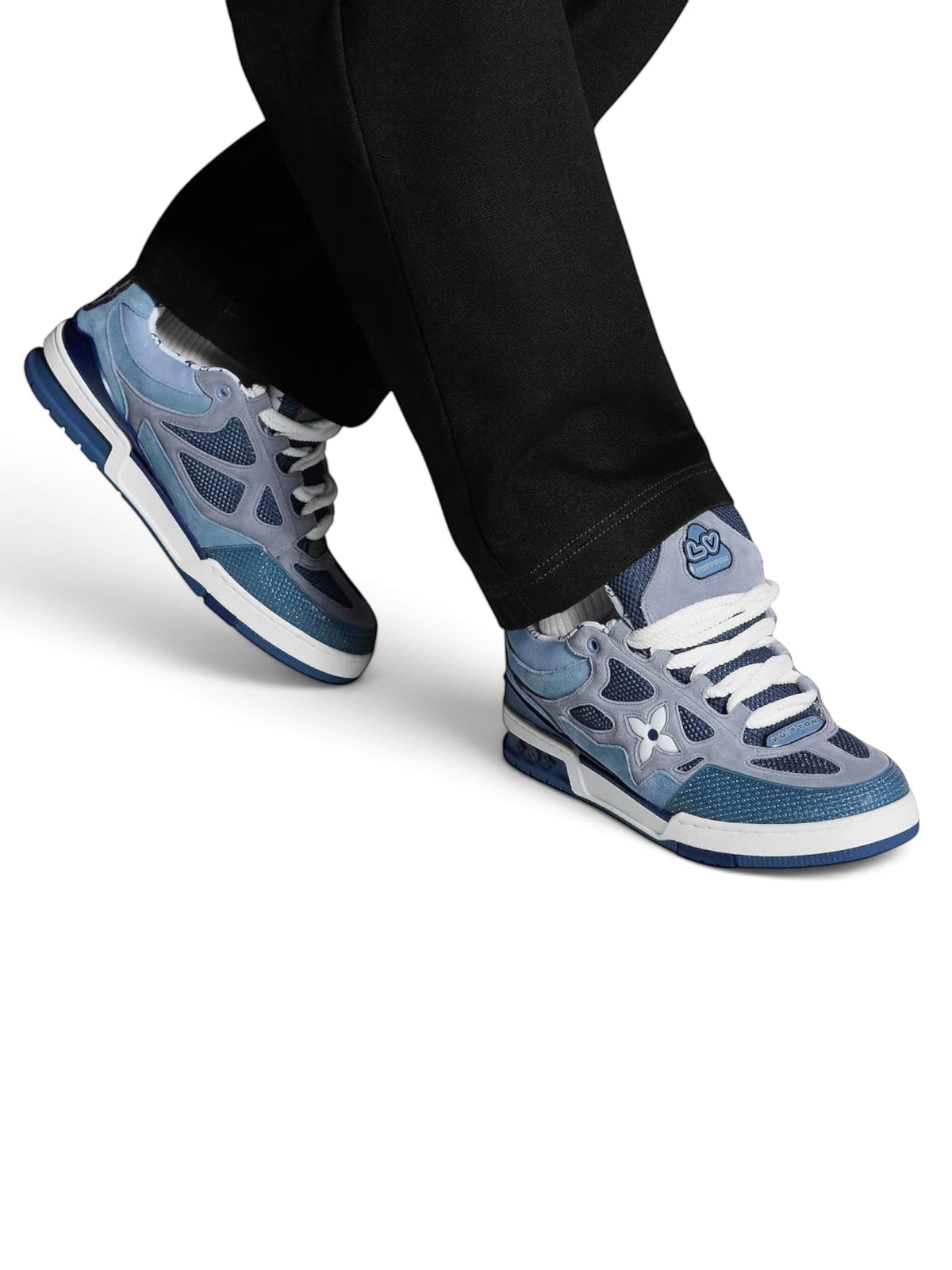 LOUIS VUITTON SKATE GREY BLUE