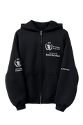 BALENCIAGA WORLD FOOD PROGRAMME ZIP UP HEAVY BLACK