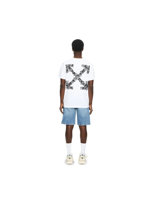 OFF WHITE HERALDIC ARROW SLIM T-SHIRT WHITE