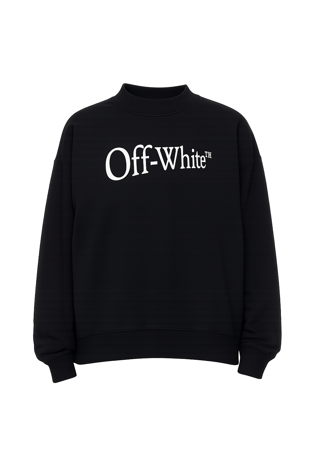 OFF-WHITE BLACK RUN ARROW SKATE CREWNECK SWEATSHIRT