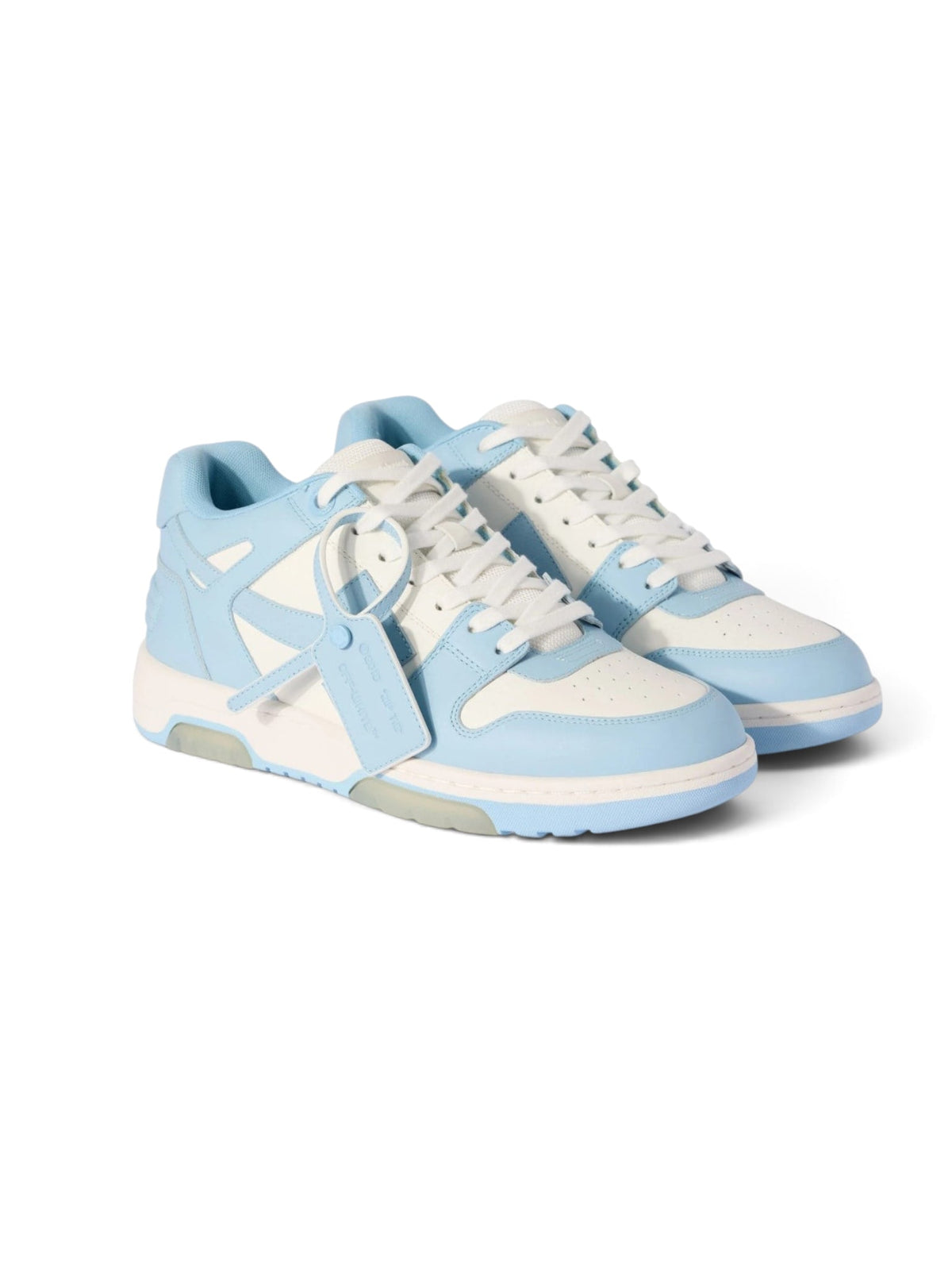 OFF WHITE OUT OF OFFICE LIGHT BLUE CALF LEATHER