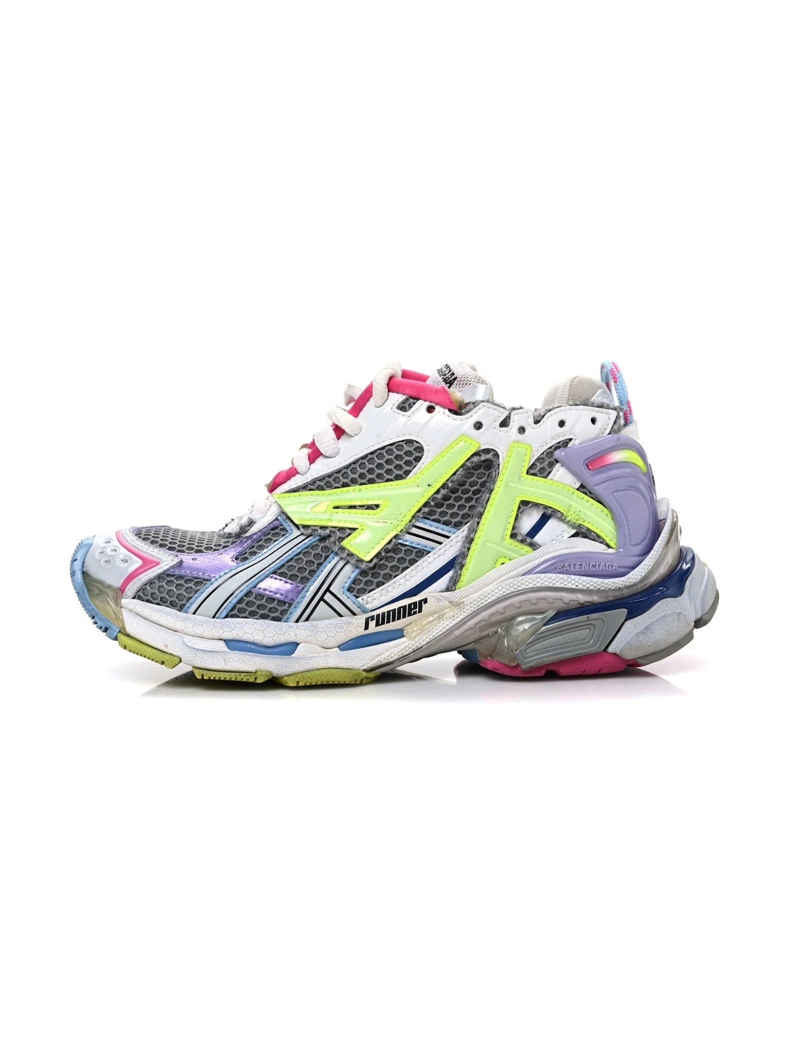 BALENCIAGA RUNNER SNEAKERS GREY PURPLE