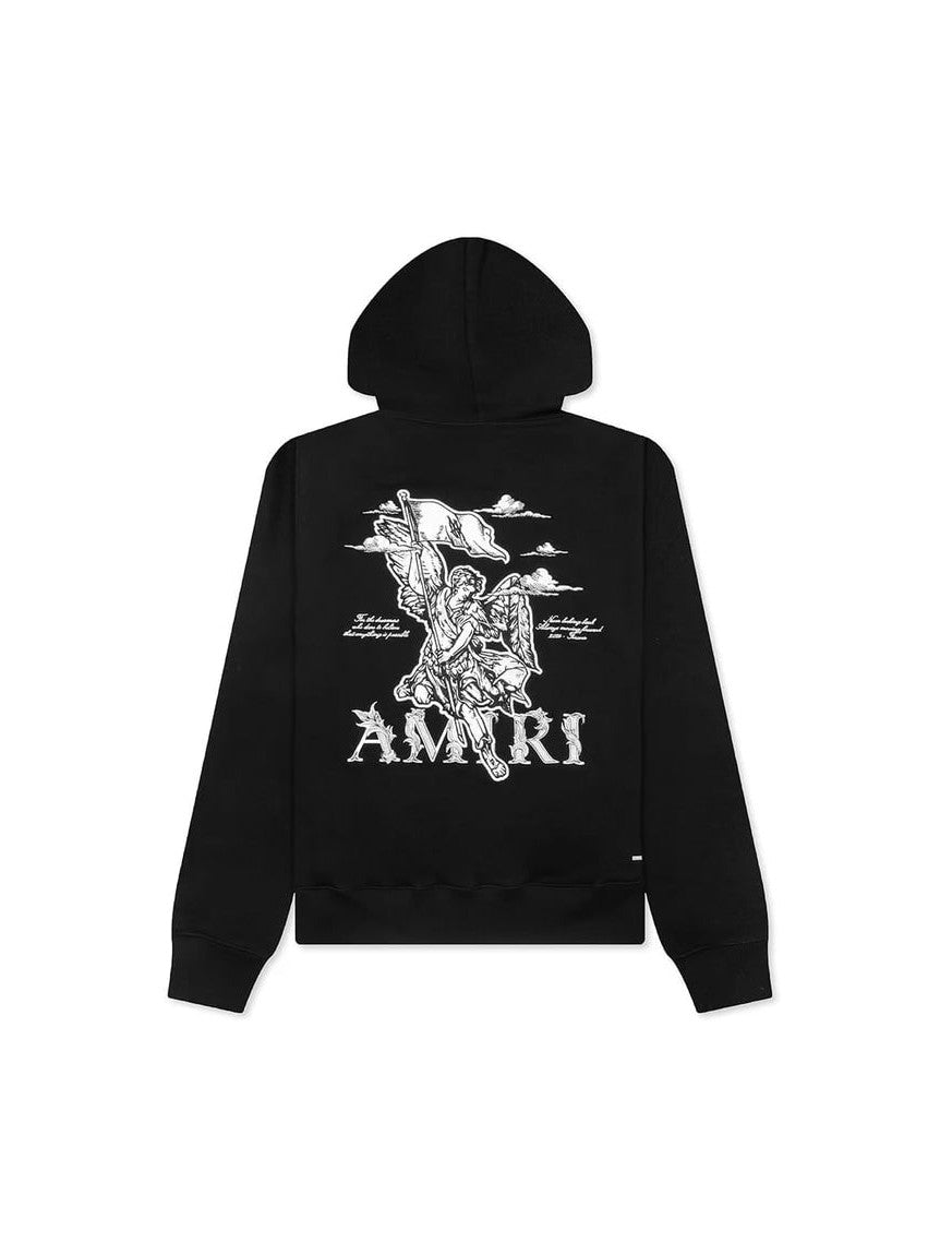 AMIRI BLACK MA ANGEL LOGO HOODIE