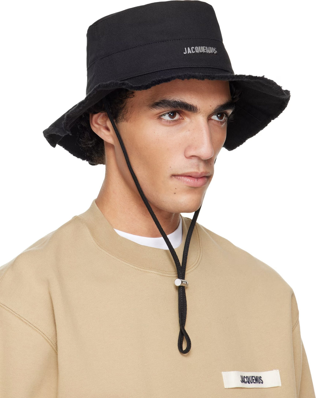 JACQUEMUS BLACK LES CLASSIQUES 'THE ARTICHAUT' BUCKET HAT