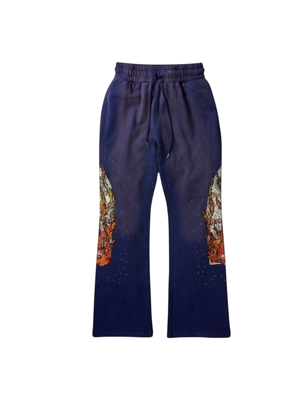 WHO DECIDES WAR FLAME GLASS SWEATPANTS PURPLE