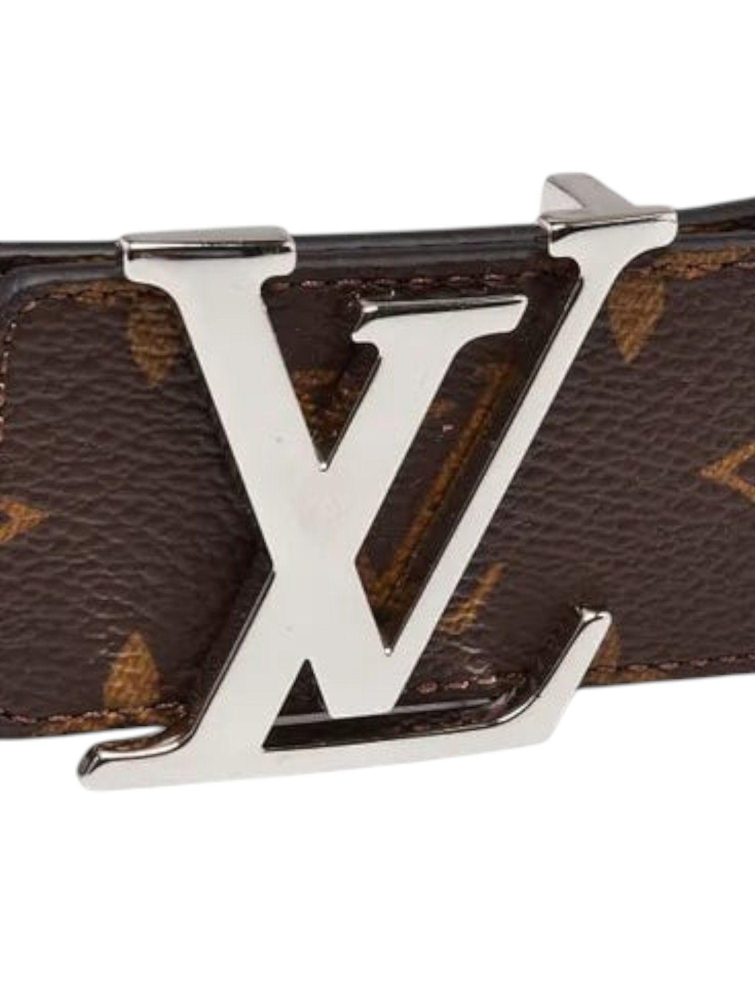 LOUIS VUITTON LV INITIALES MONOGRAM BELT BROWN