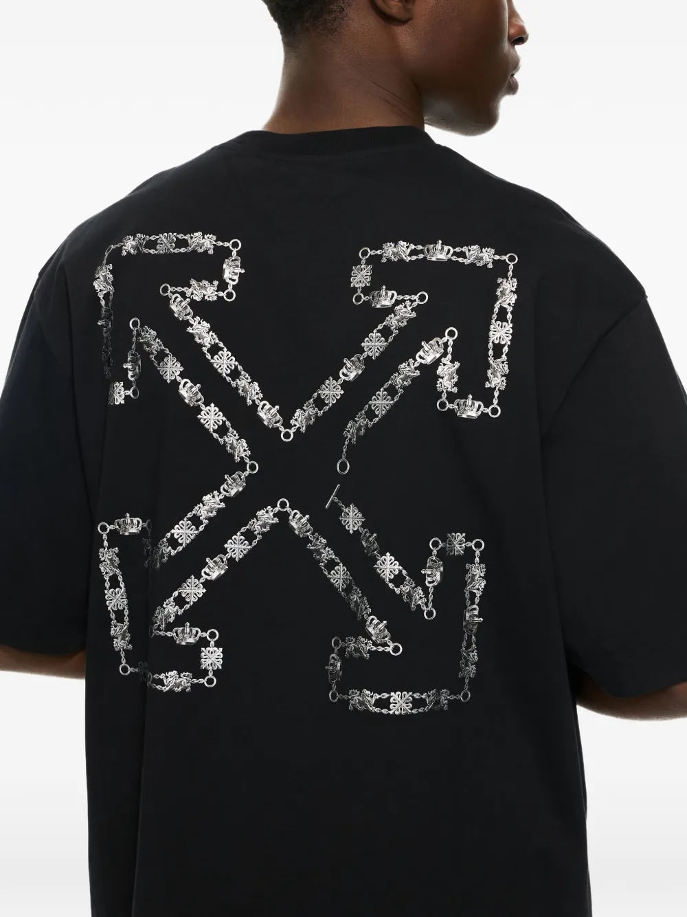 OFF WHITE CHAIN ARROW T-SHIRT BLACK