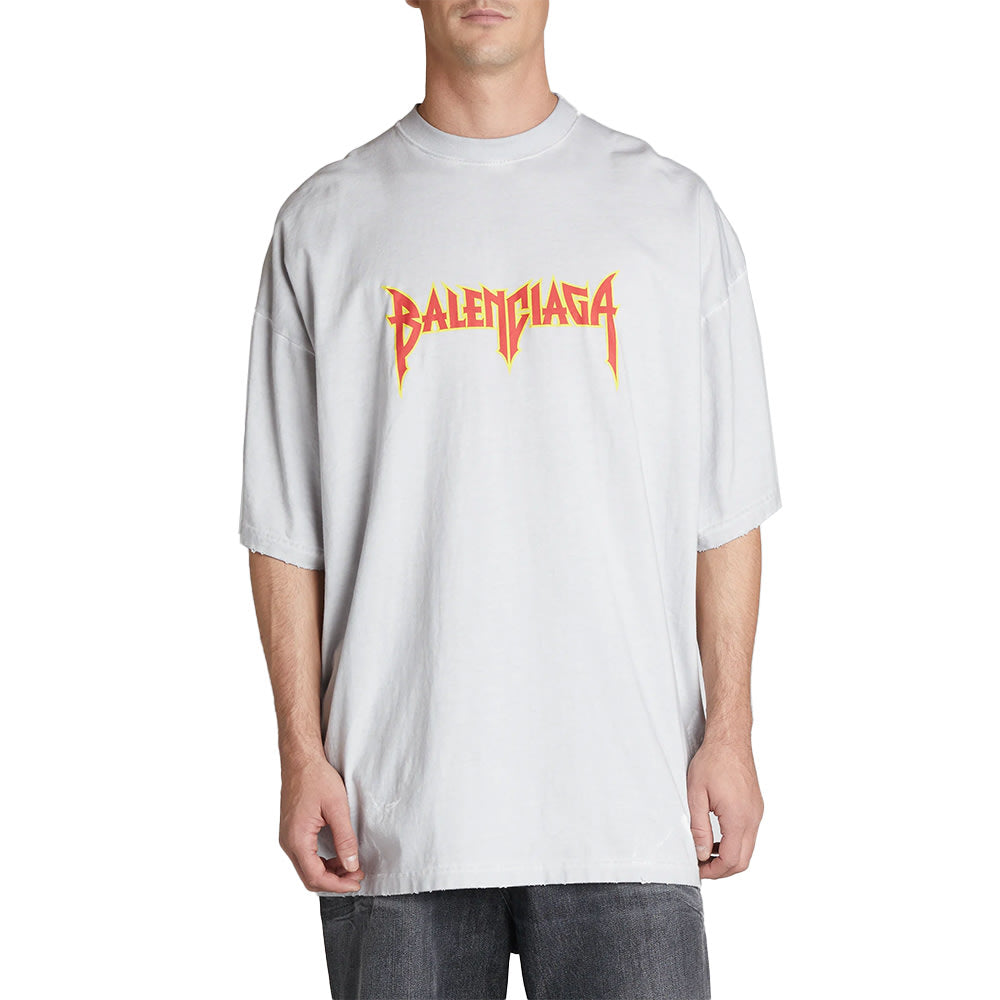 BALENCIAGA METAL OVERSIZE T-SHIRT GREY