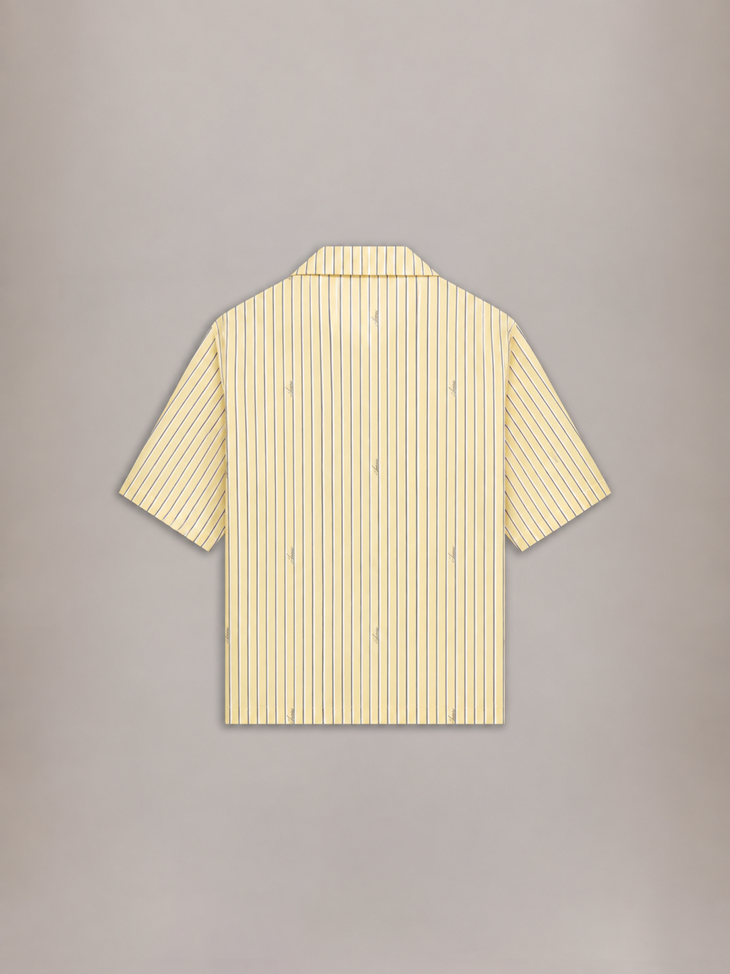 AMIRI SCRIPT BOWLING SHIRT SHERBET YELLOW — vista 3