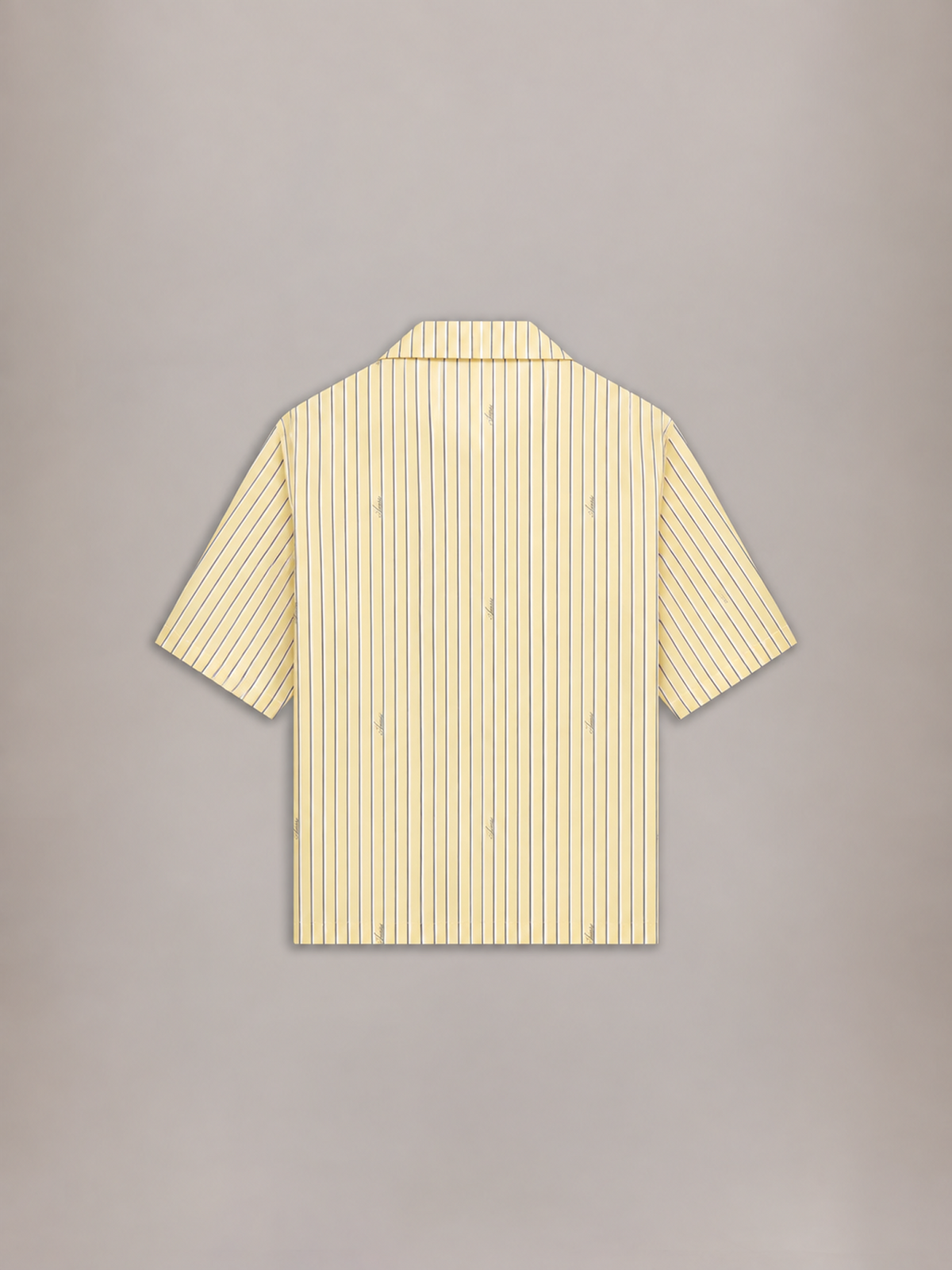AMIRI SCRIPT BOWLING SHIRT SHERBET YELLOW — vista 3