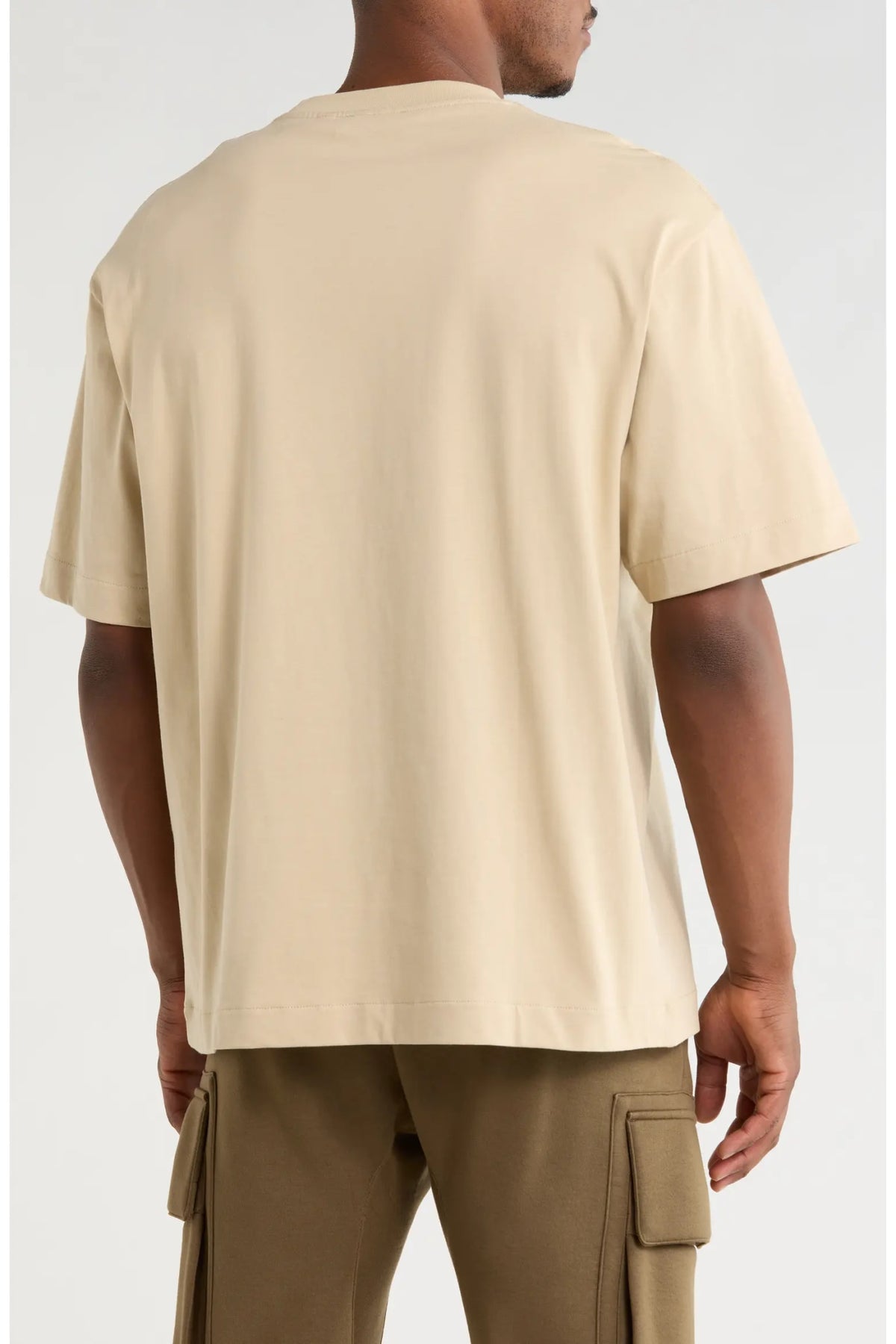 OFF WHITE OFF STAMP GRAPHIC T-SHIRT BEIGE