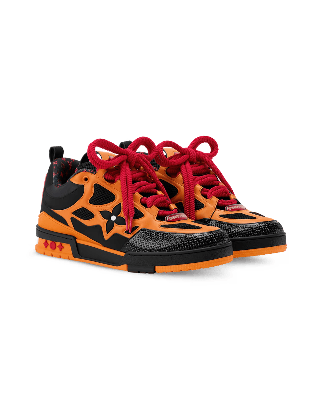 LOUIS VUITTON LV SKATE BLACK ORANGE RED