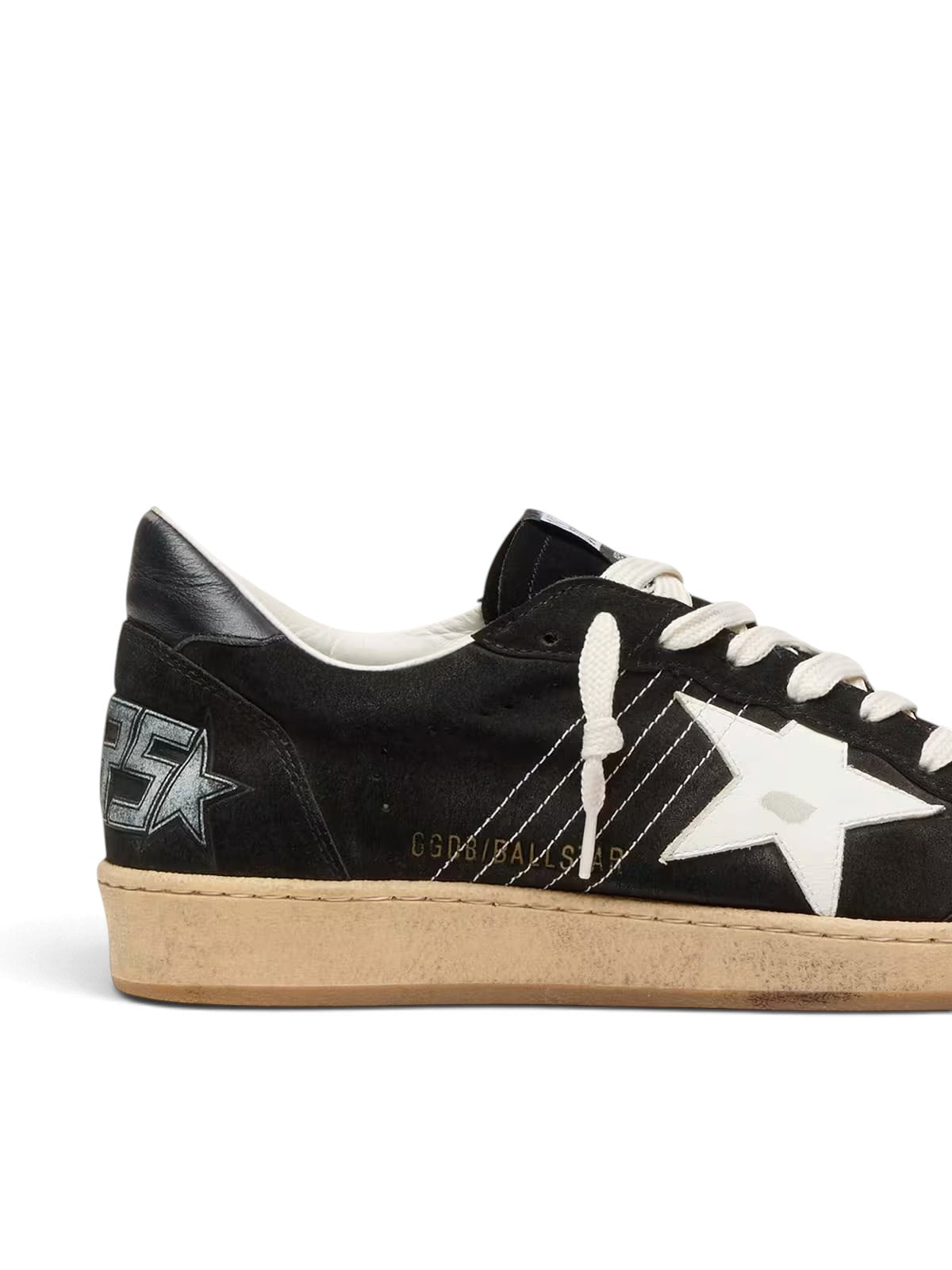 GOLDEN GOOSE BALLSTAR BLACK SUEDE WHITE STAR
