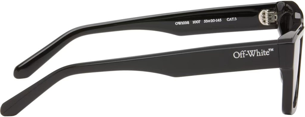 OFF WHITE BLACK FLINT SUNGLASSES