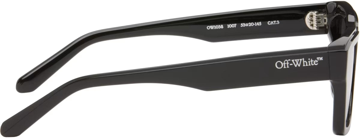 OFF WHITE BLACK FLINT SUNGLASSES