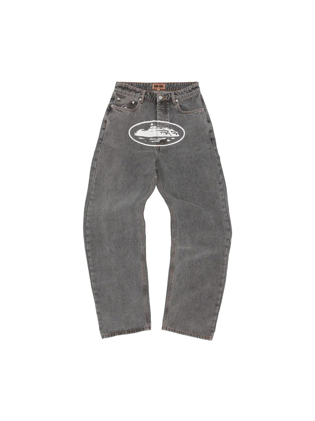 CORTEIZ ISLAND BAGGY JEANS LIGHT GREY