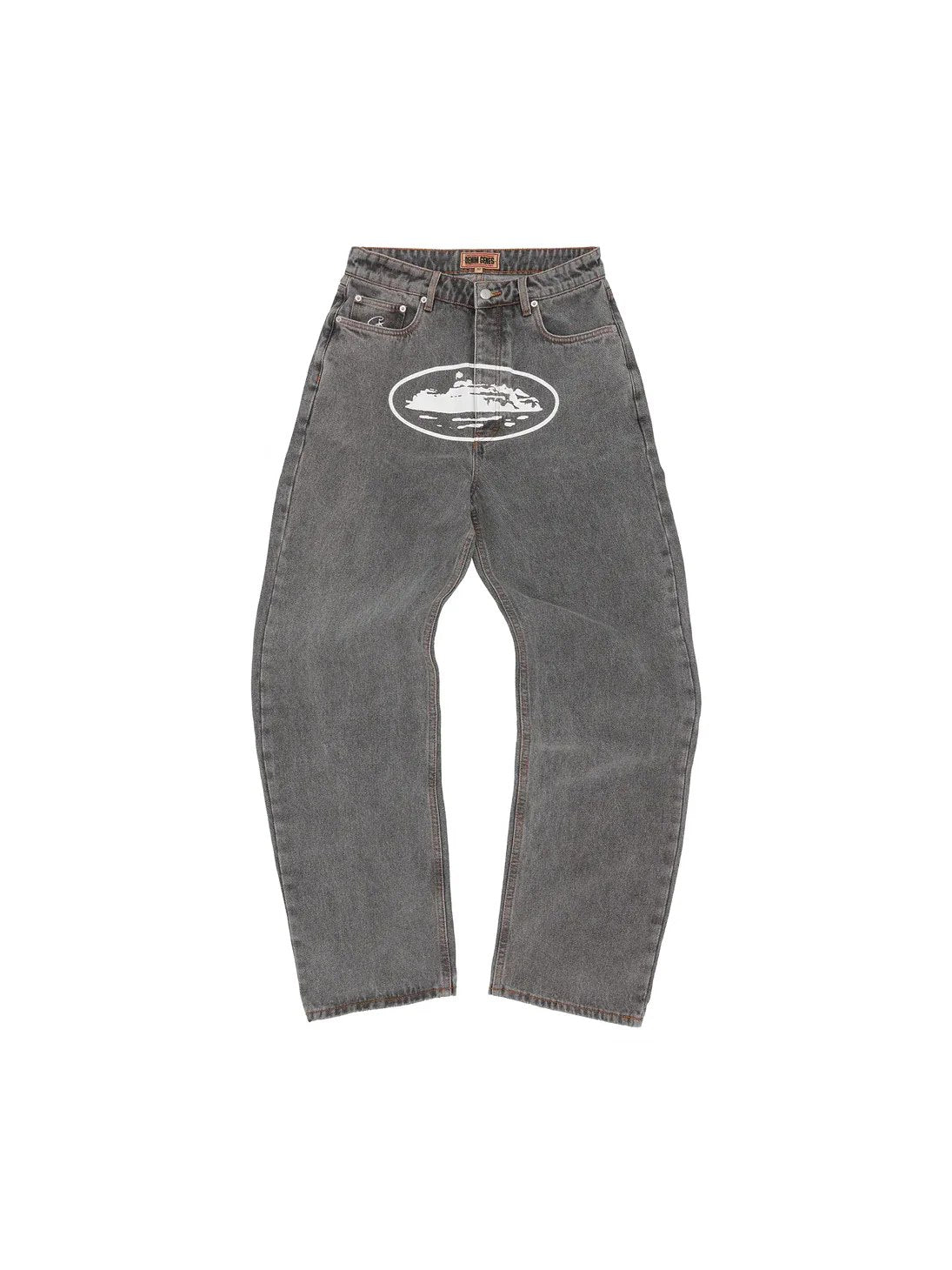 CORTEIZ ISLAND BAGGY JEANS LIGHT GREY