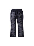 WHO DECIDES WAR WDW SCRIPTURE SWEATPANTS NAVY RHINESTONES