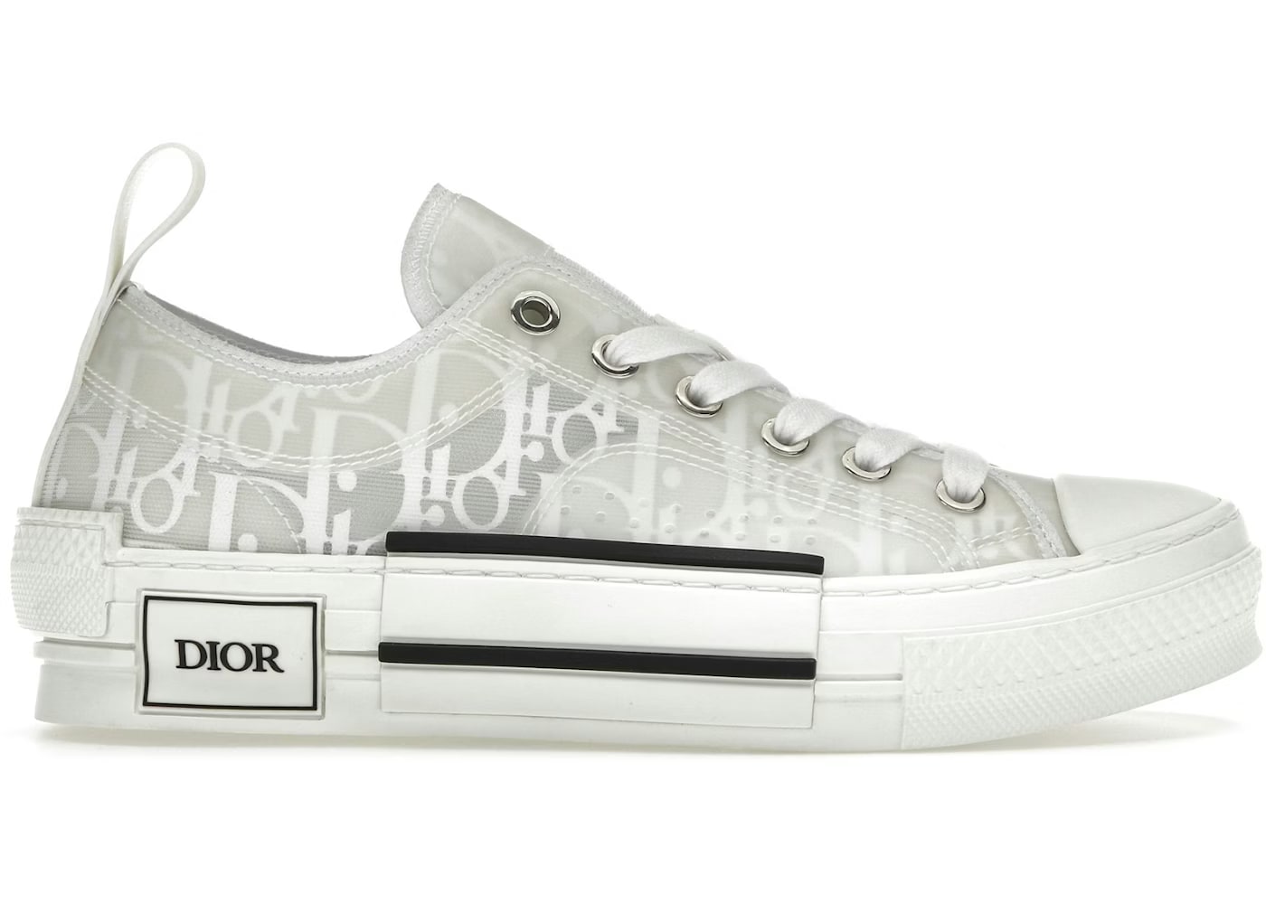 DIOR B23 OBLIQUE WHITE SNEAKERS LOW