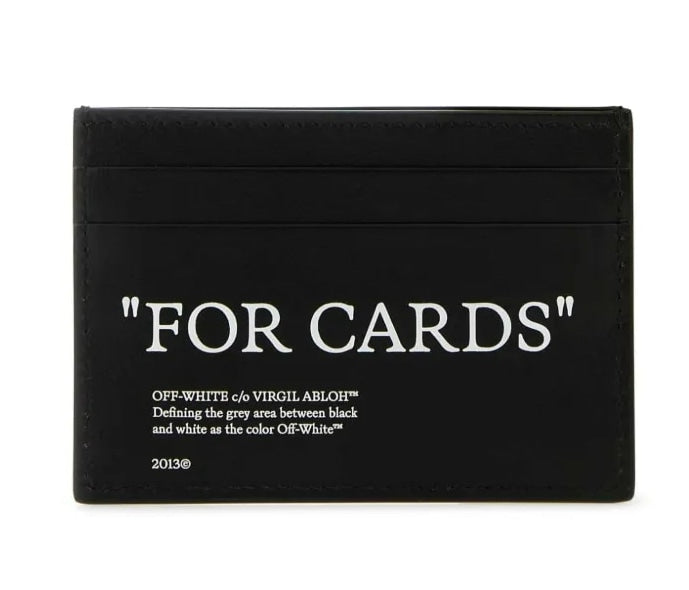 OFF WHITE "FOR CARDS" CARD HOLDER BLACK