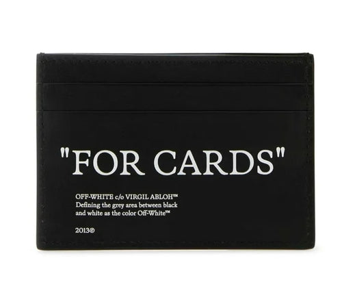 OFF WHITE "FOR CARDS" CARD HOLDER BLACK