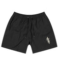 AMIRI STAGGERED SWIM SHORTS BLACK