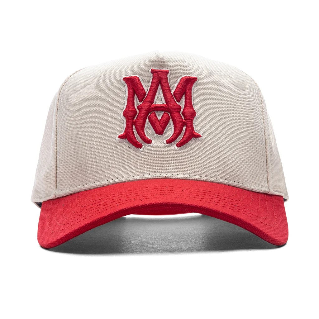 AMIRI MA LOGO ALABASTER RED HAT