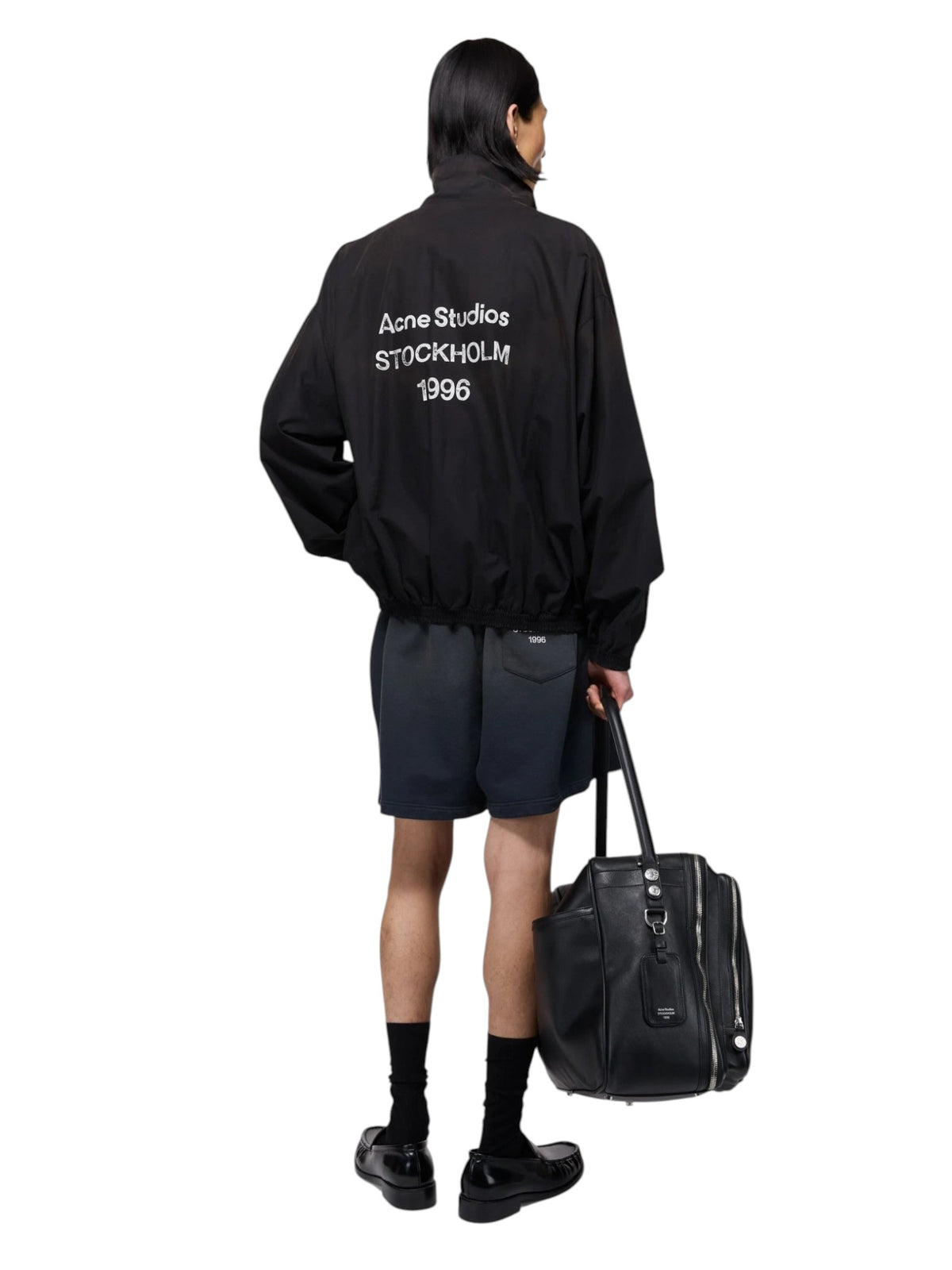 ACNE STUDIOS STOCKHOLM 1996 LOGO JACKET WASHED BLACK