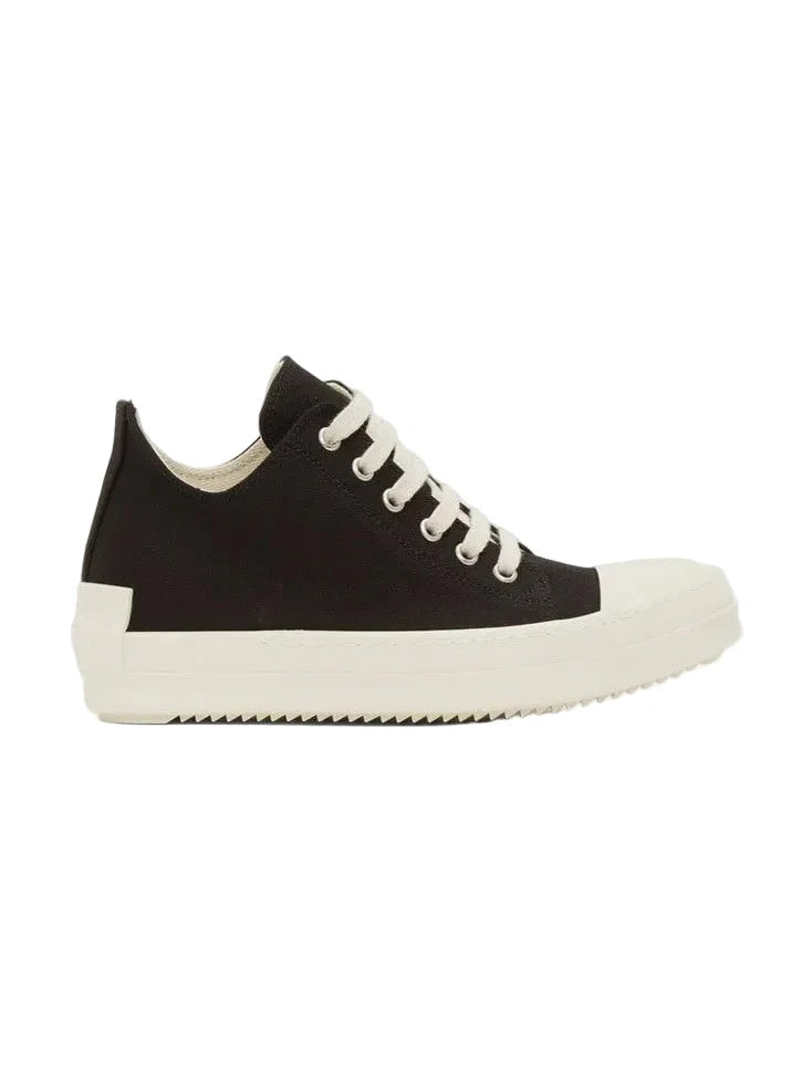 RICK OWENS RAMONES LOW DRKSHDW BLACK SNEAKERS