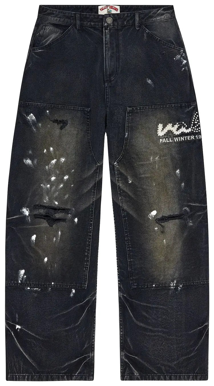 VALLEY FOREVER DAILY WORK PANTS PAINTED BLACK