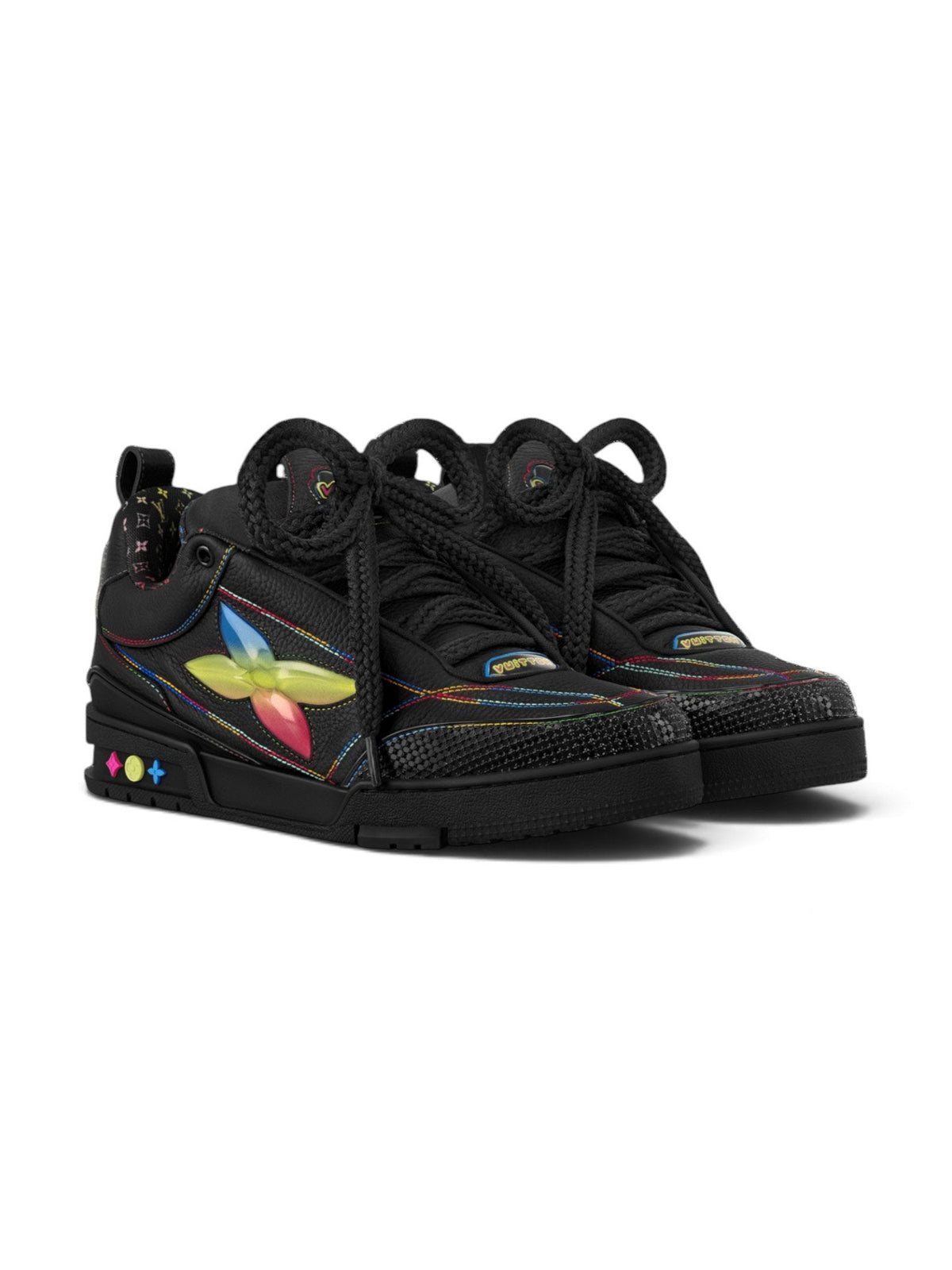 LOUIS VUITTON LV SKATE BLACK GRADIENT MONOGRAM FLOWER