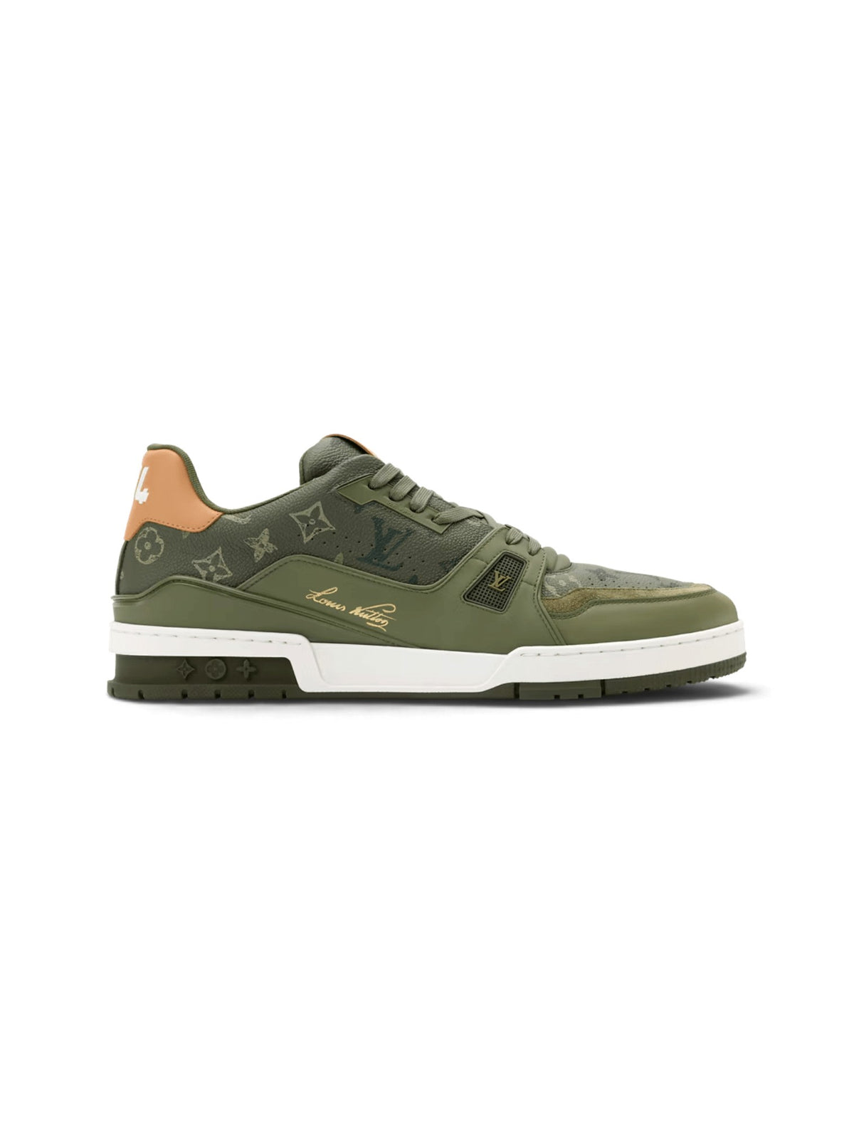 LOUIS VUITTON LV TRAINER OLIVE GREEN