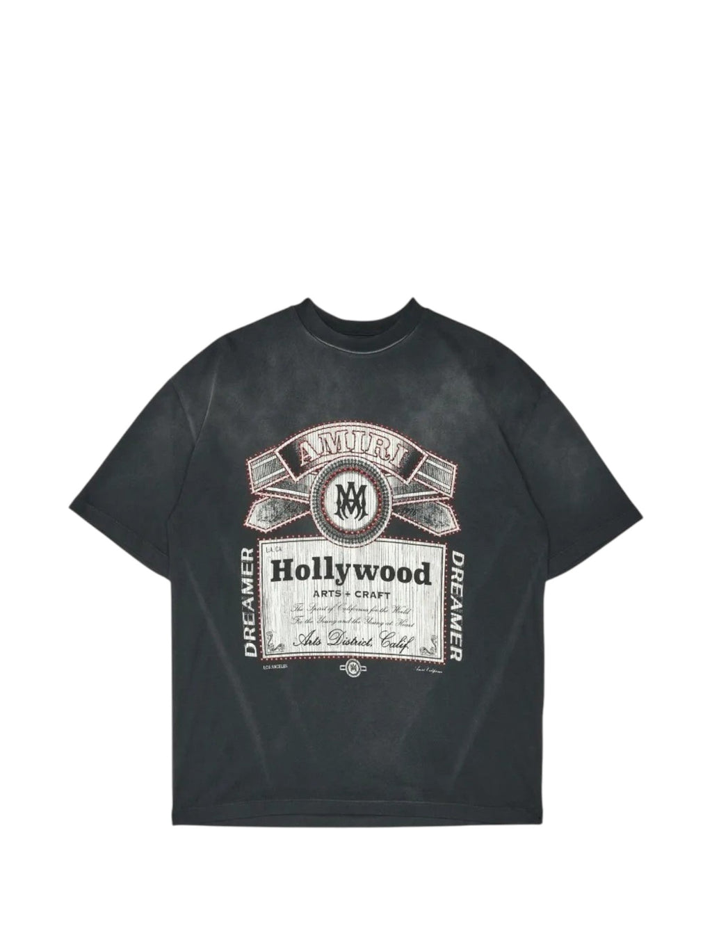 AMIRI HOLLYWOOD ARTS & CRAFTS STUDDED T-SHIRT BLACK