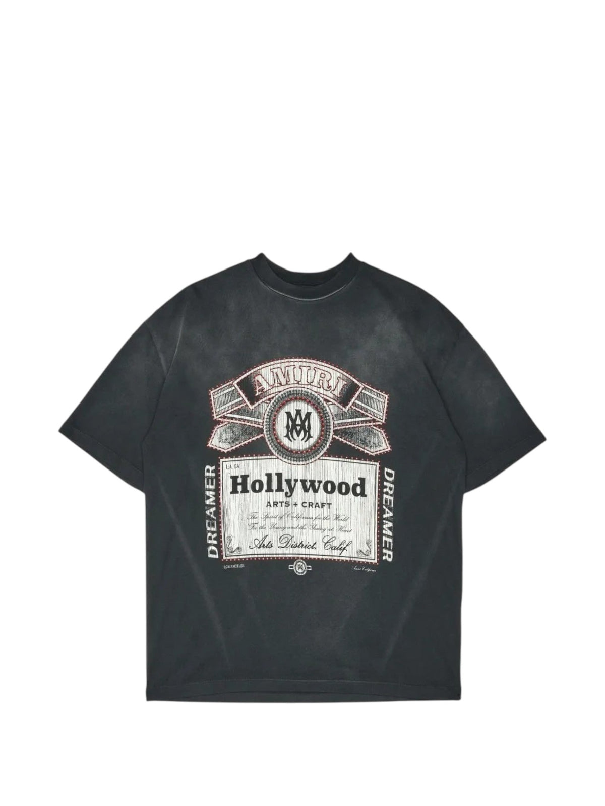 AMIRI HOLLYWOOD ARTS & CRAFTS STUDDED T-SHIRT BLACK