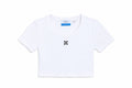 OFF WHITE RIBBED ARROW CROP T-SHIRT WHITE