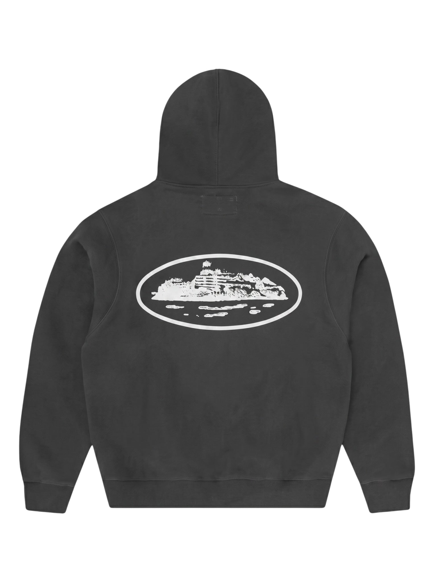 CORTEIZ ISLAND PUFF PRINT ZIP UP HOODIE BLACK