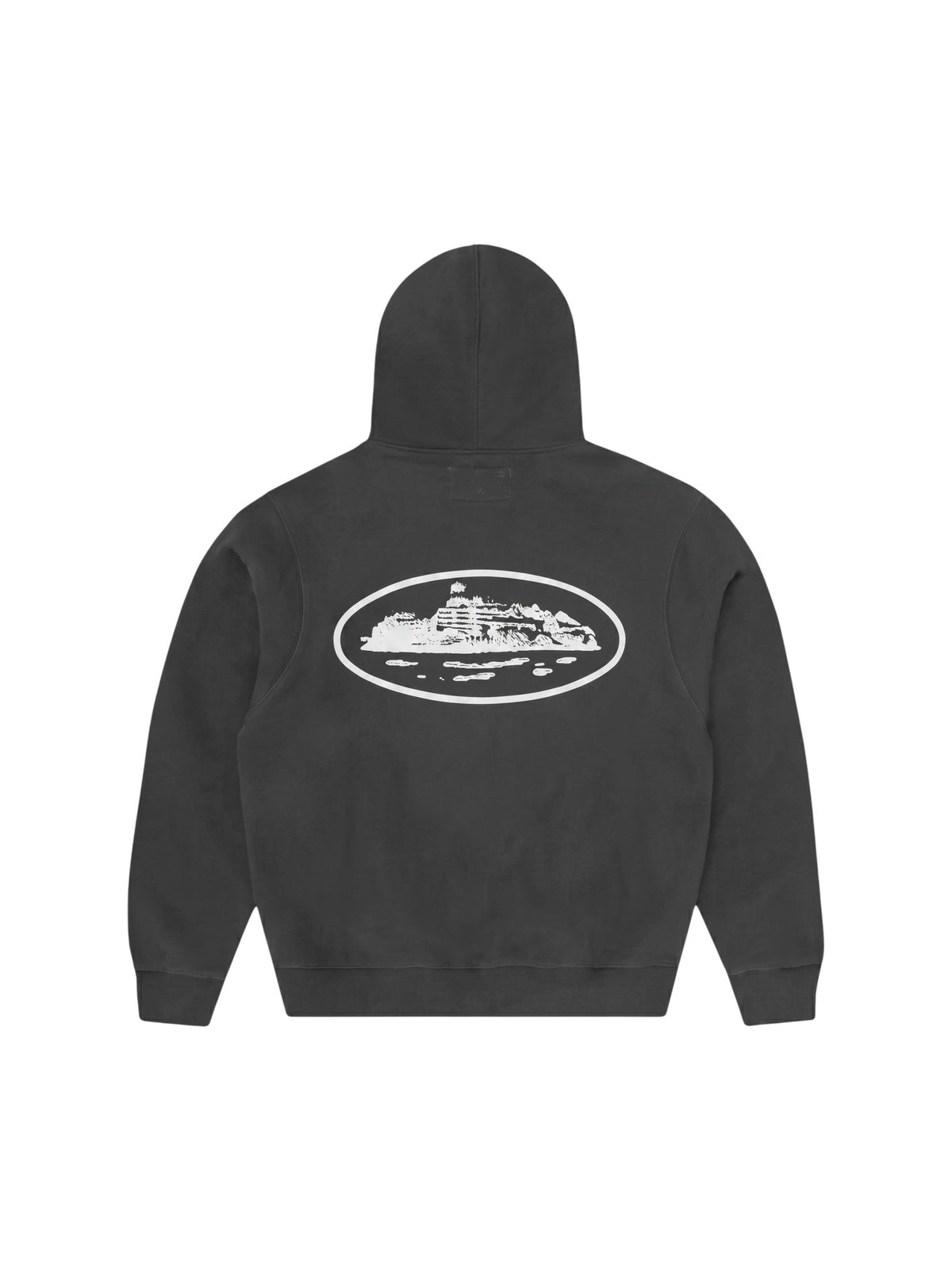 CORTEIZ ISLAND PUFF PRINT ZIP UP HOODIE BLACK