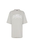 Camiseta The Hype Company Balenciaga Los Angeles de color crema con estampado universitario en el pecho