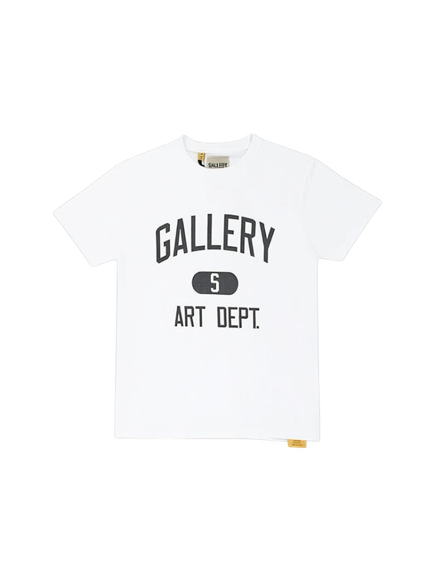 Camiseta blanca de algodón The Hype Company con estampado gráfico negro Gallery Art Dept en el pecho