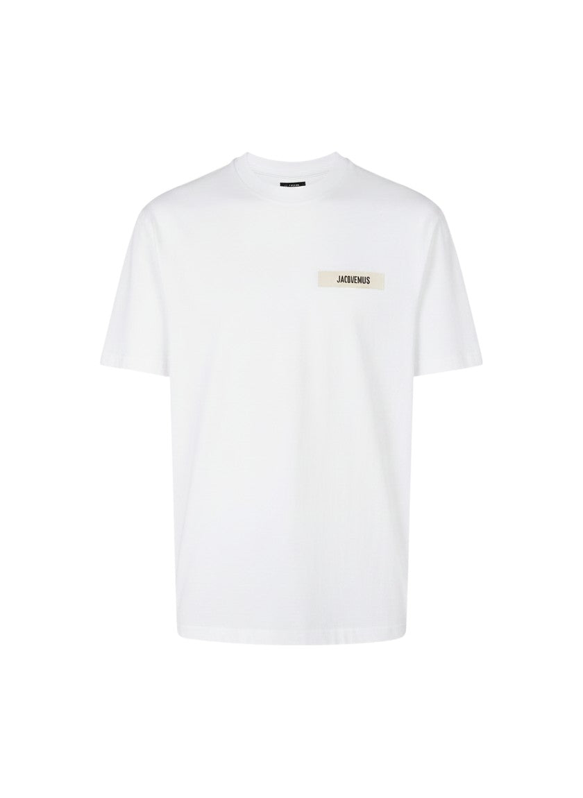 Camiseta blanca de algodón The Hype Company con parche de logo Jacquemus en el pecho