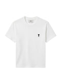 Camiseta blanca de algodón The Hype Company con pequeño logo de corazón negro bordado en el pecho