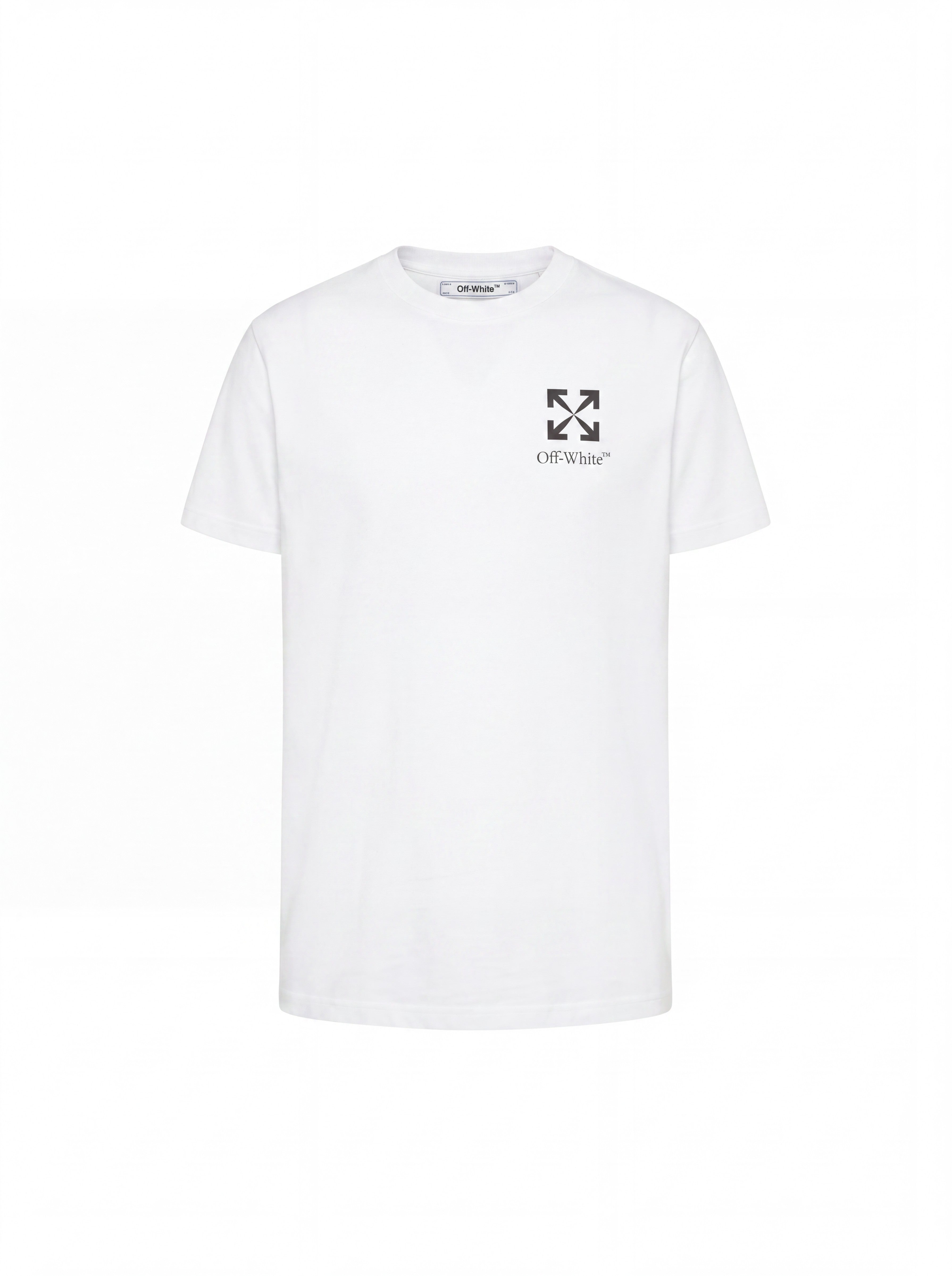 Camiseta blanca de algodón The Hype Company con logo de flecha pequeña en el pecho