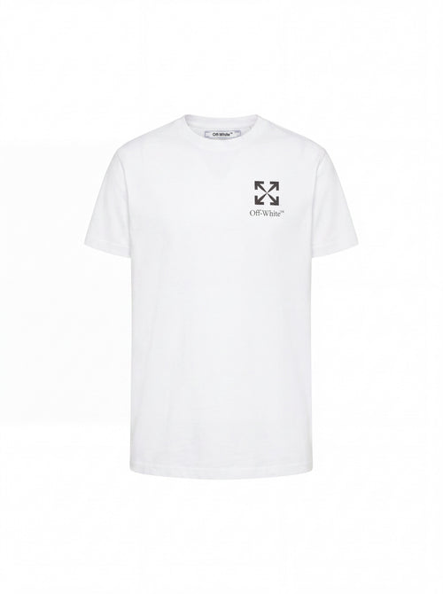 Camiseta blanca de algodón The Hype Company con logo de flecha pequeña en el pecho