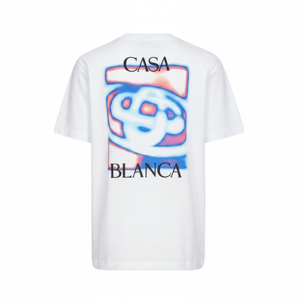 Camiseta blanca The Hype Company Casablanca con estampado gráfico de mapa de calor y logo en la espalda