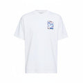 Camiseta blanca de algodón The Hype Company con estampado gráfico estilo mapa de calor en el pecho